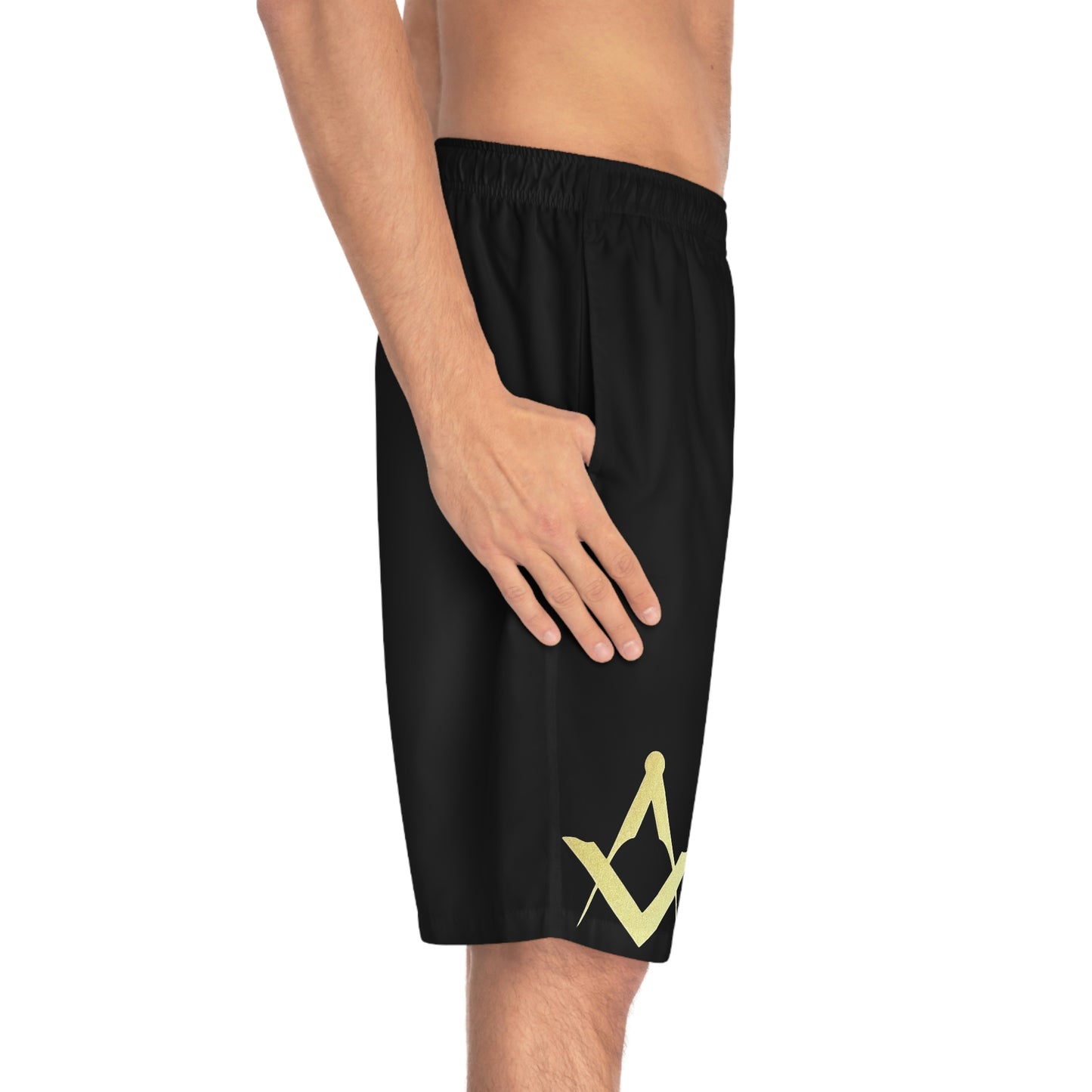Euro Square and Compasses Men's Board Shorts