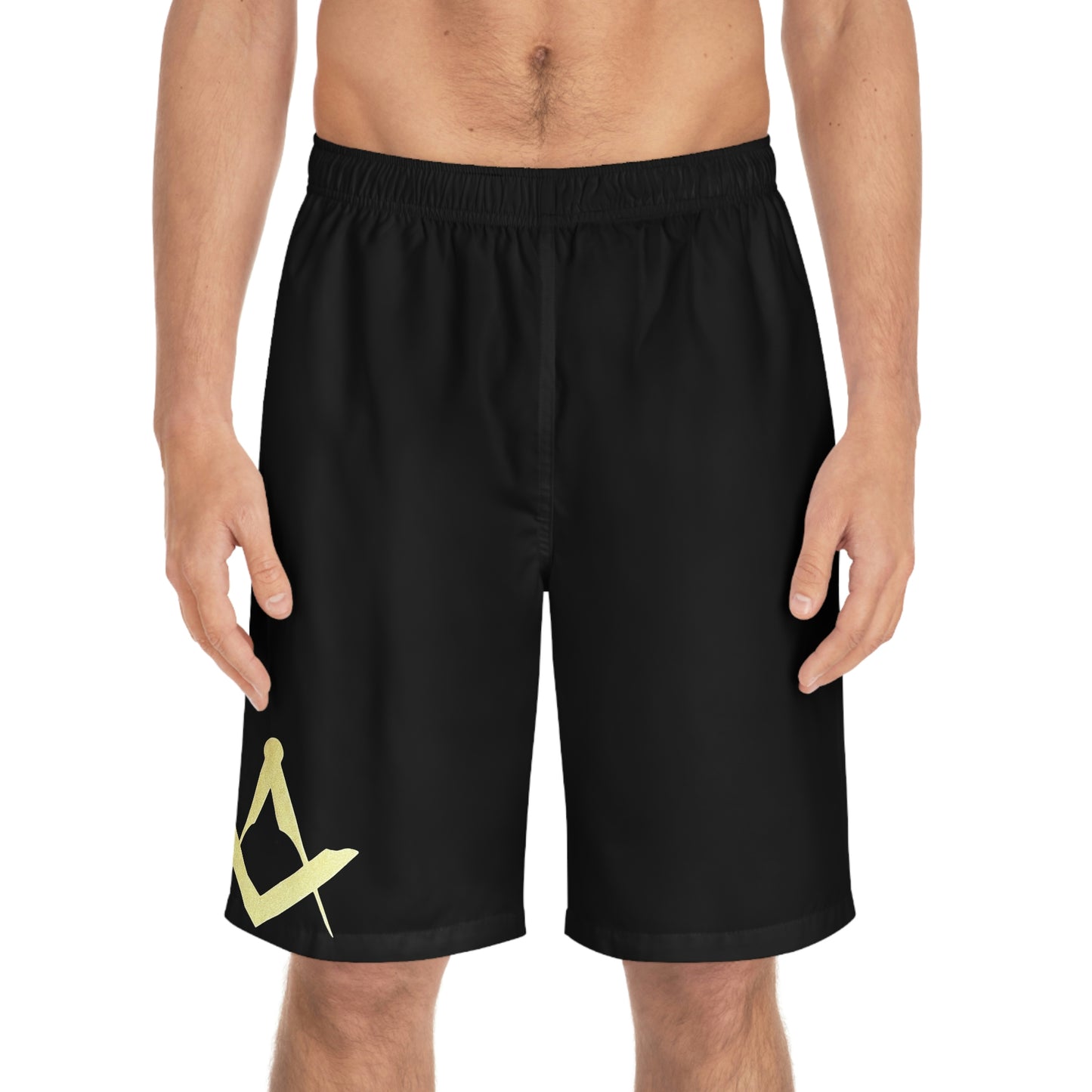 Euro Square and Compasses Men's Board Shorts