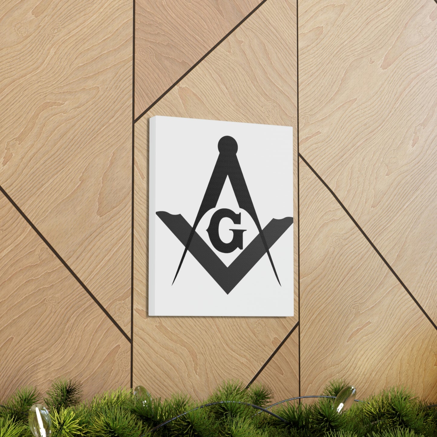 Square and Compasses Canvas