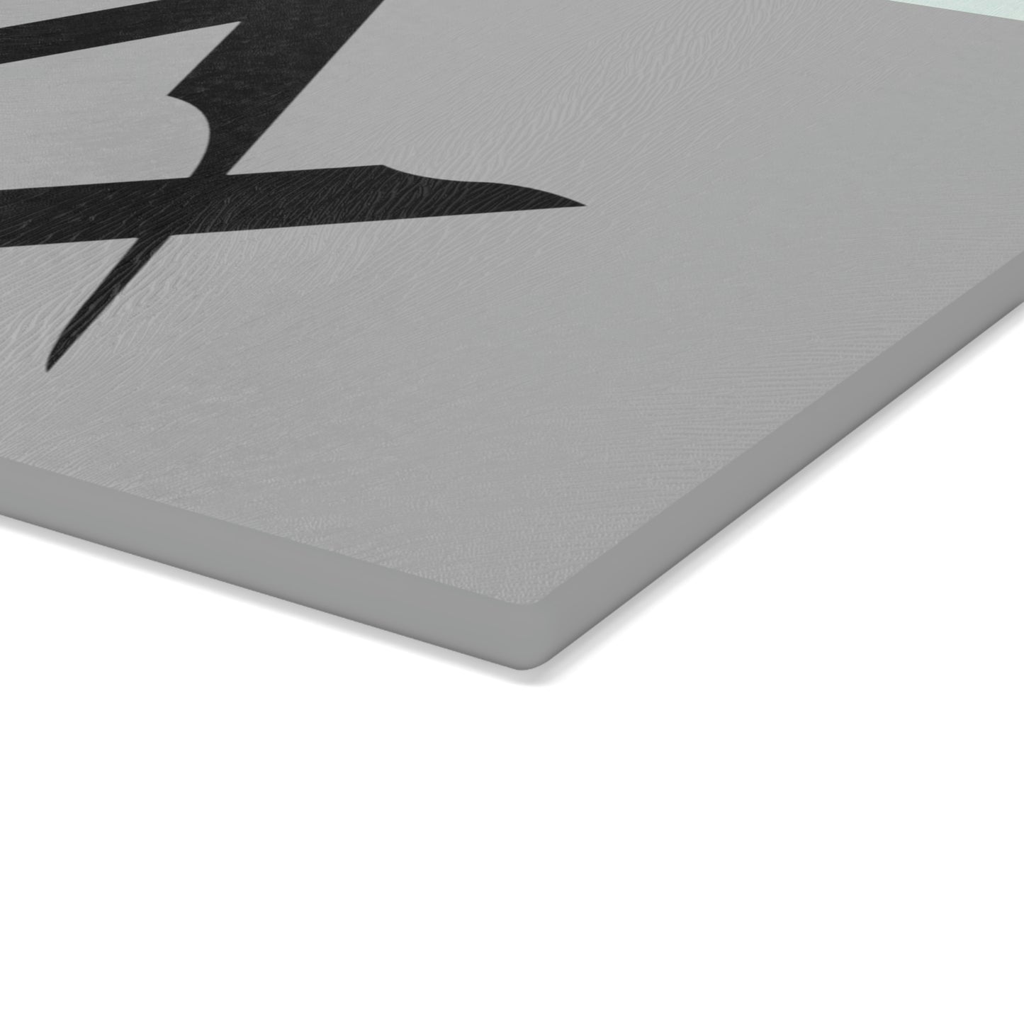 Euro Square and Compasses Glass Cutting Board