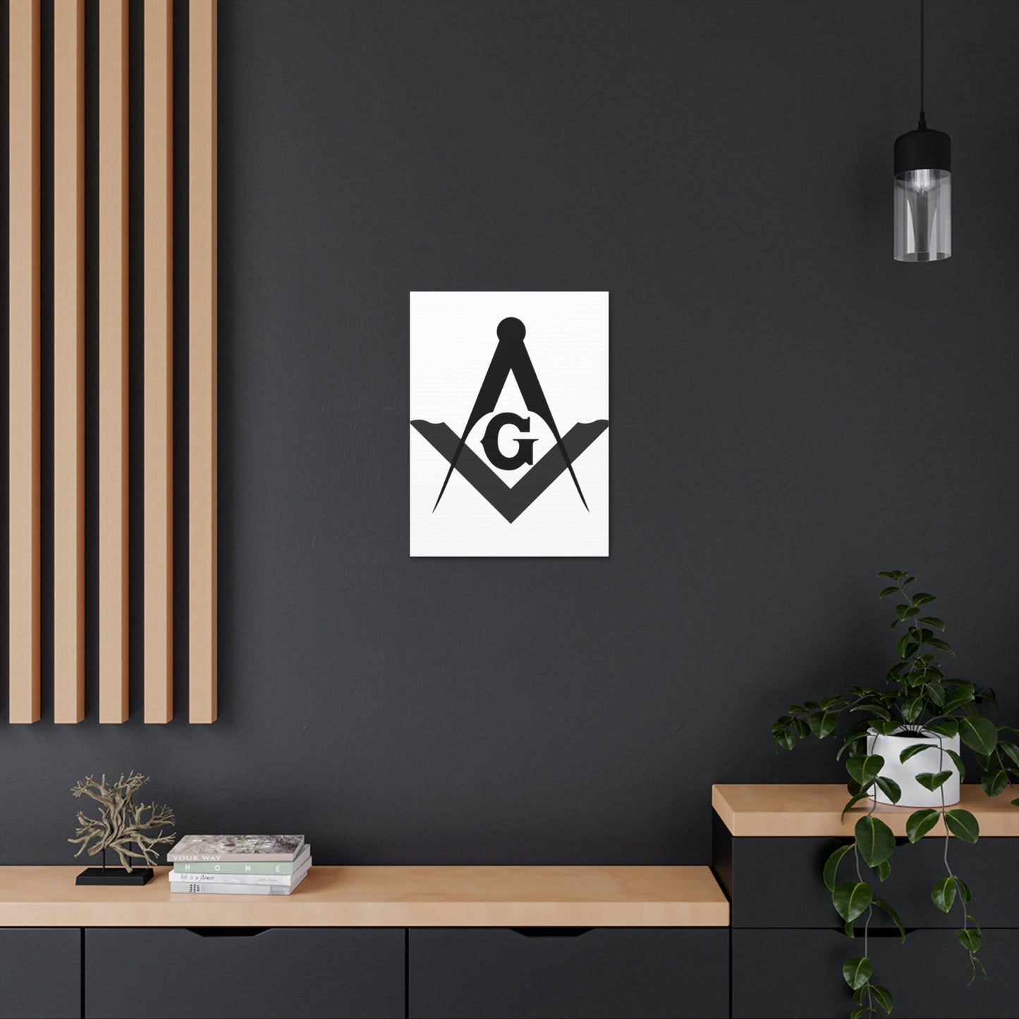 Square and Compasses Canvas