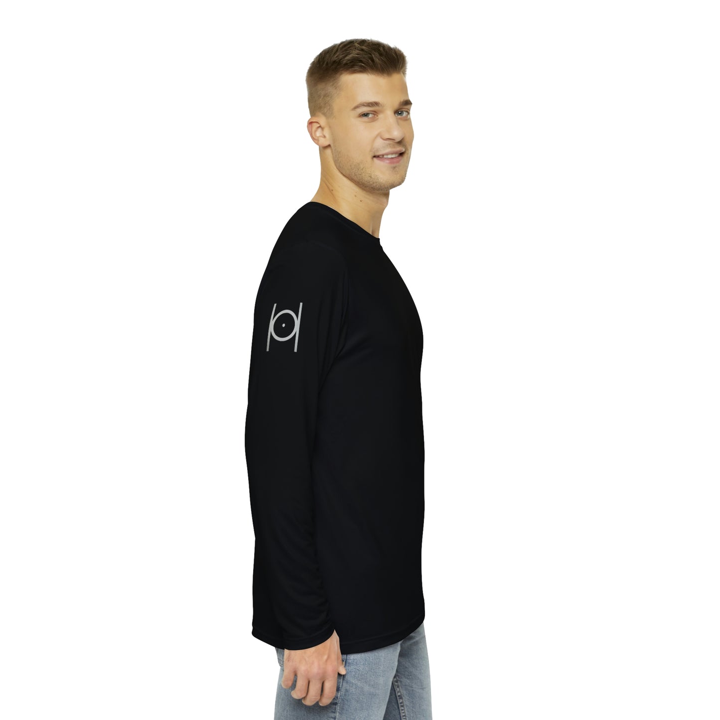 Point in Circle on Sleeve Long Sleeve Shirt