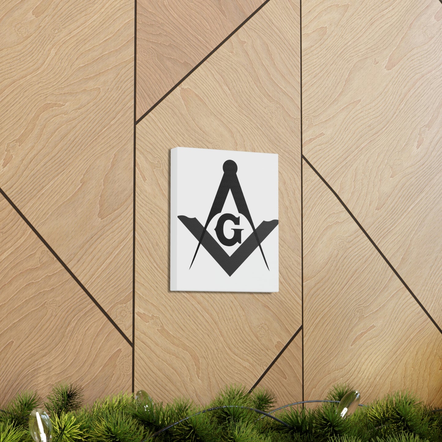 Square and Compasses Canvas