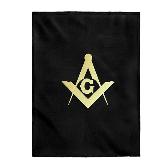 Square and Compasses Plush Blanket