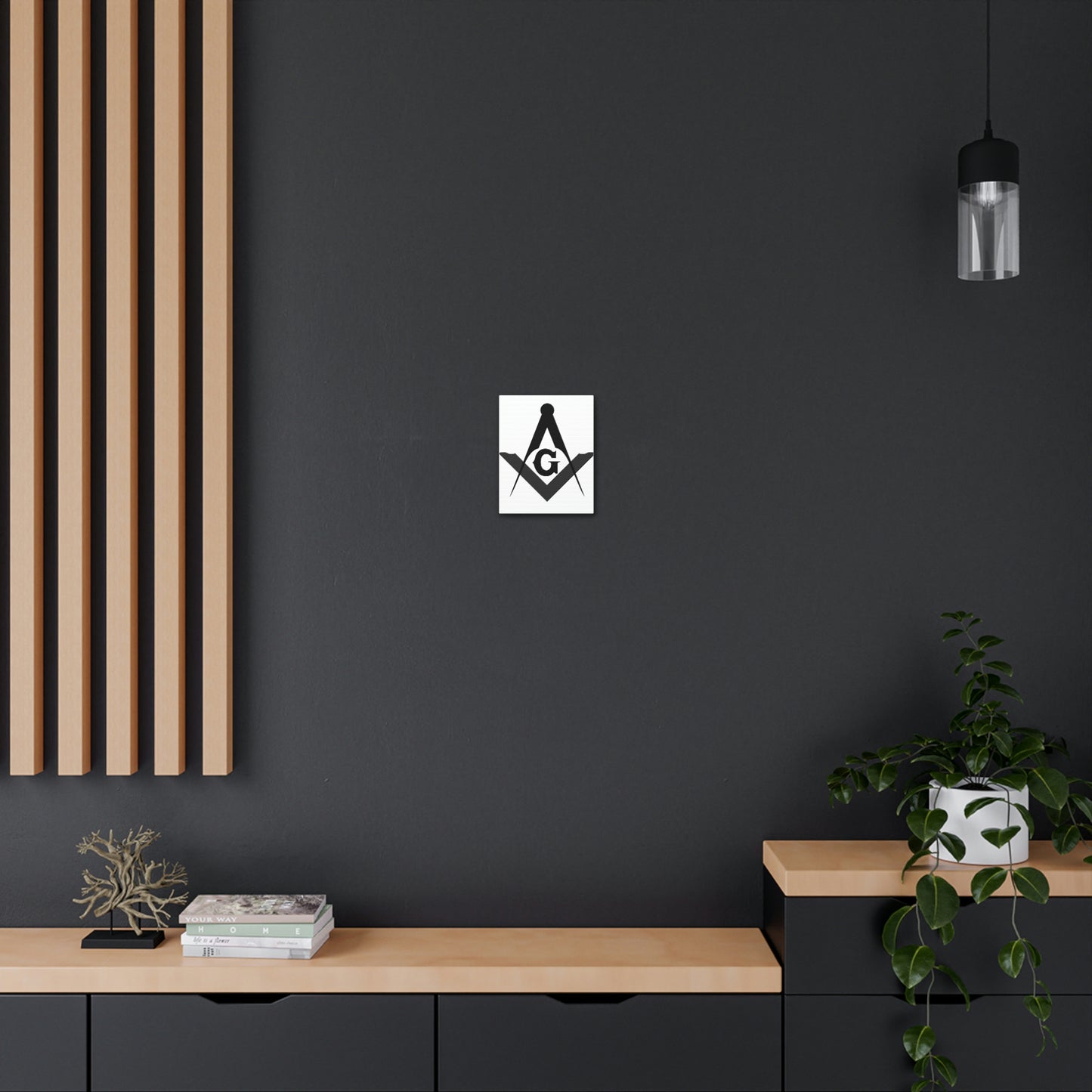 Square and Compasses Canvas