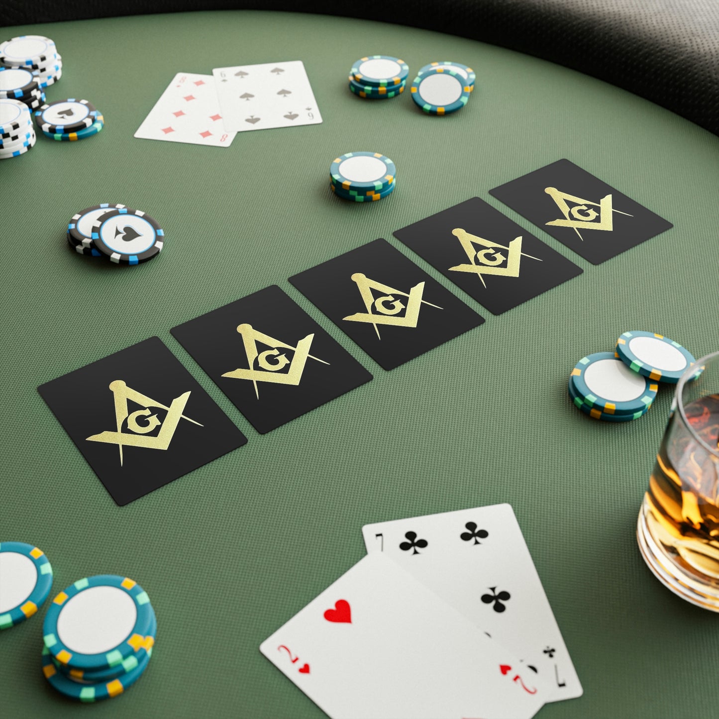 Square and Compasses Poker Cards