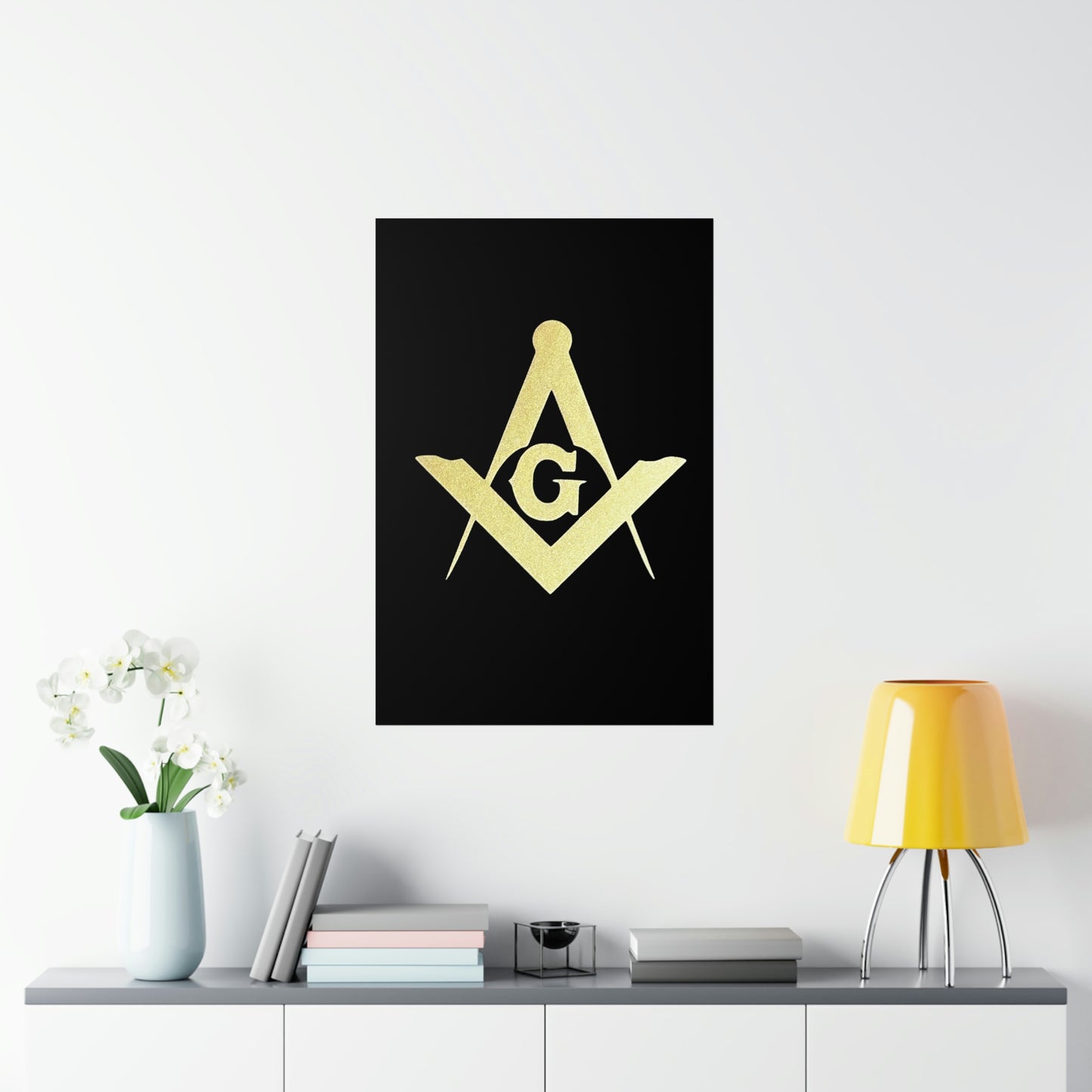 Square and Compasses Premium Matte Vertical Posters