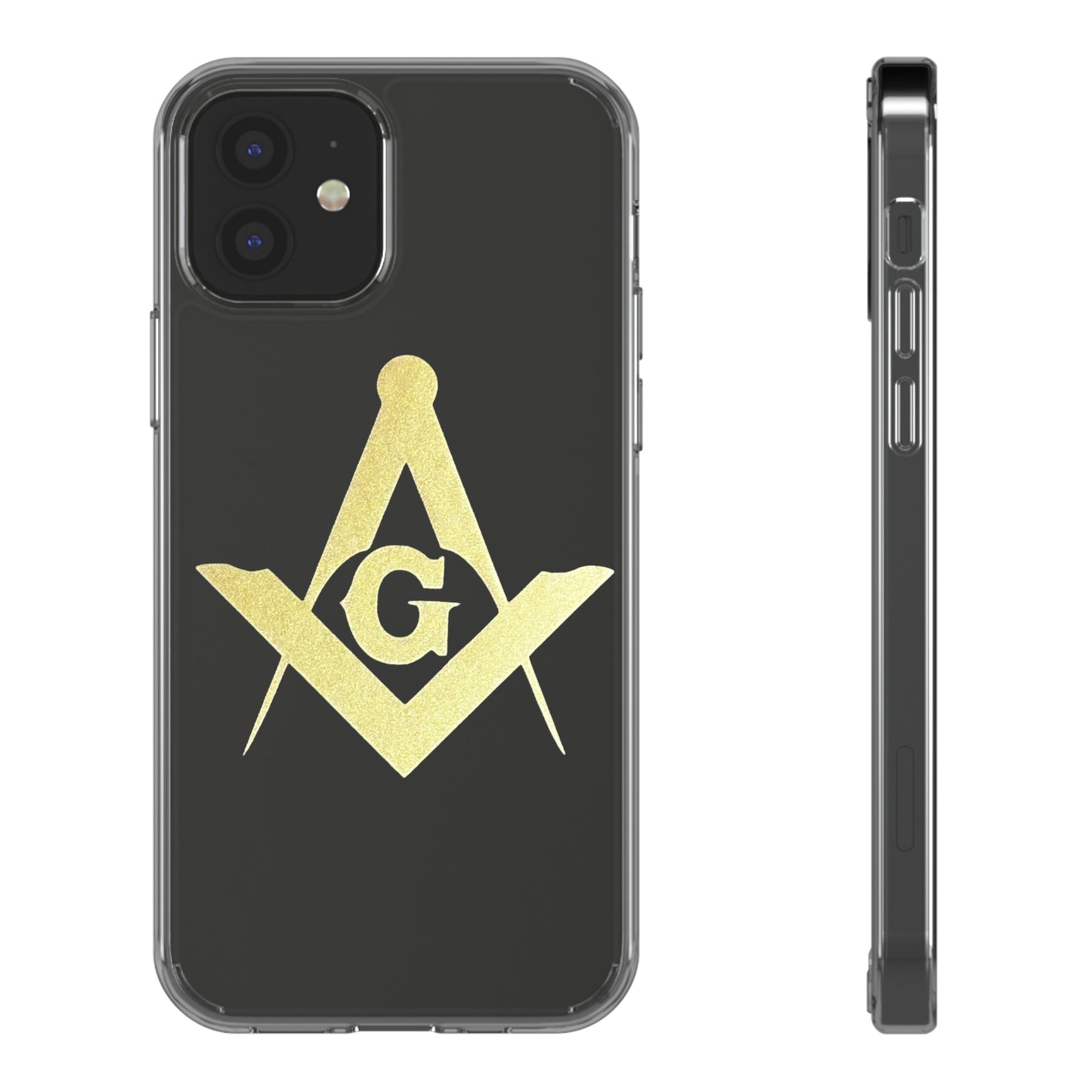 Square and Compasses Clear Cases for iPhone 12