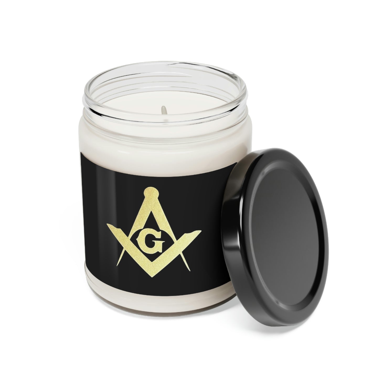 Square and Compasses Scented Soy Candle, 9oz