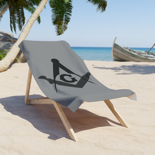Square and Compasses Beach towel