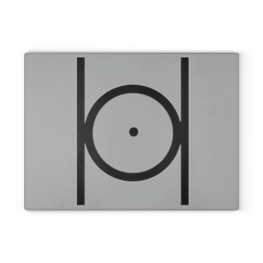 Point in Circle Glass Cutting Board