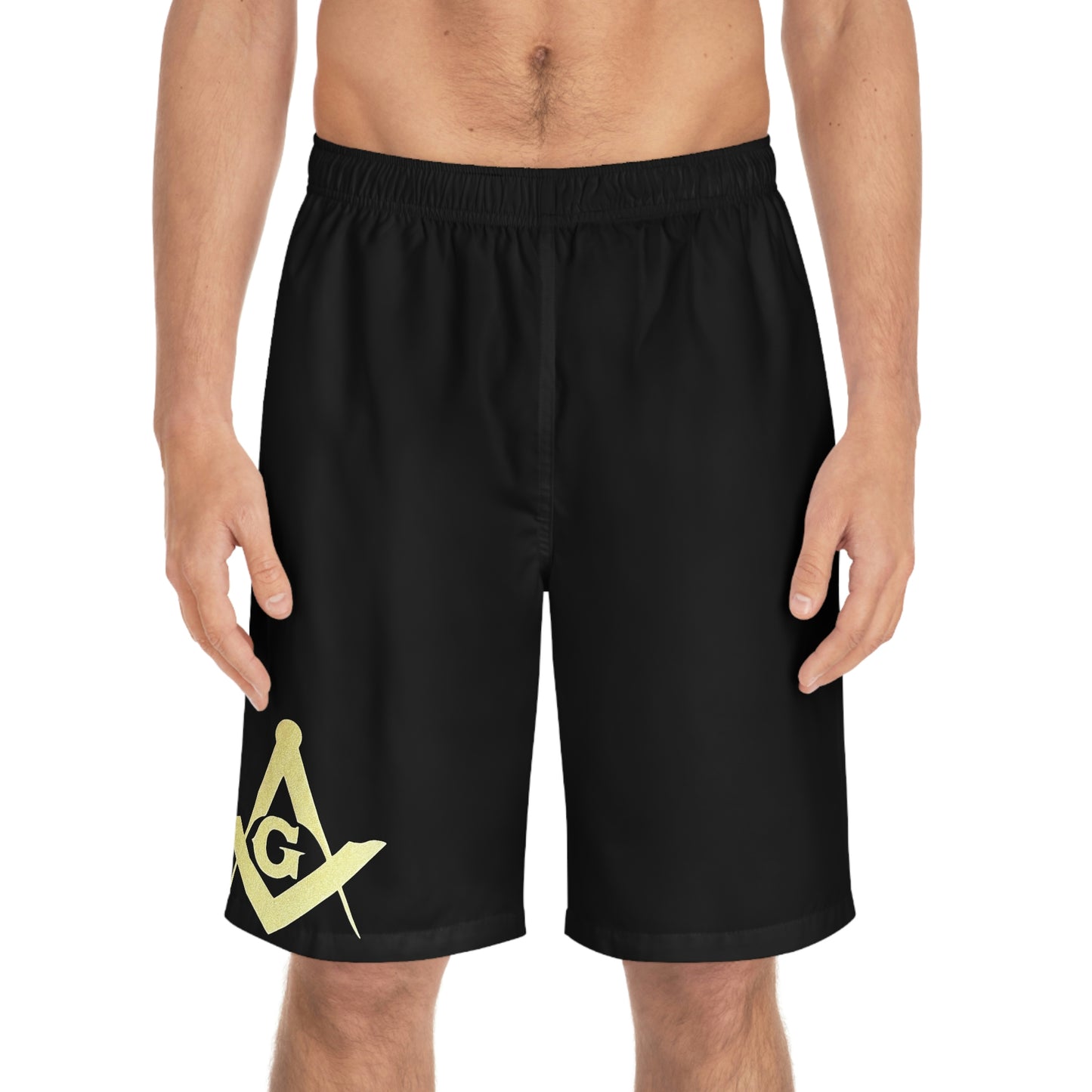 Square and Compass Men's Board Shorts (AOP)