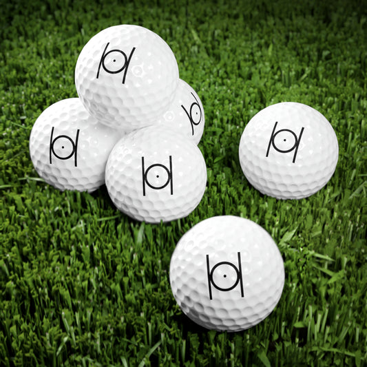 Point in Circle Golf Balls, 6pcs