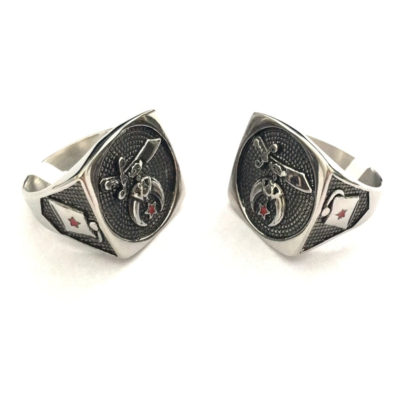 Shriners Stainless Steel Ring