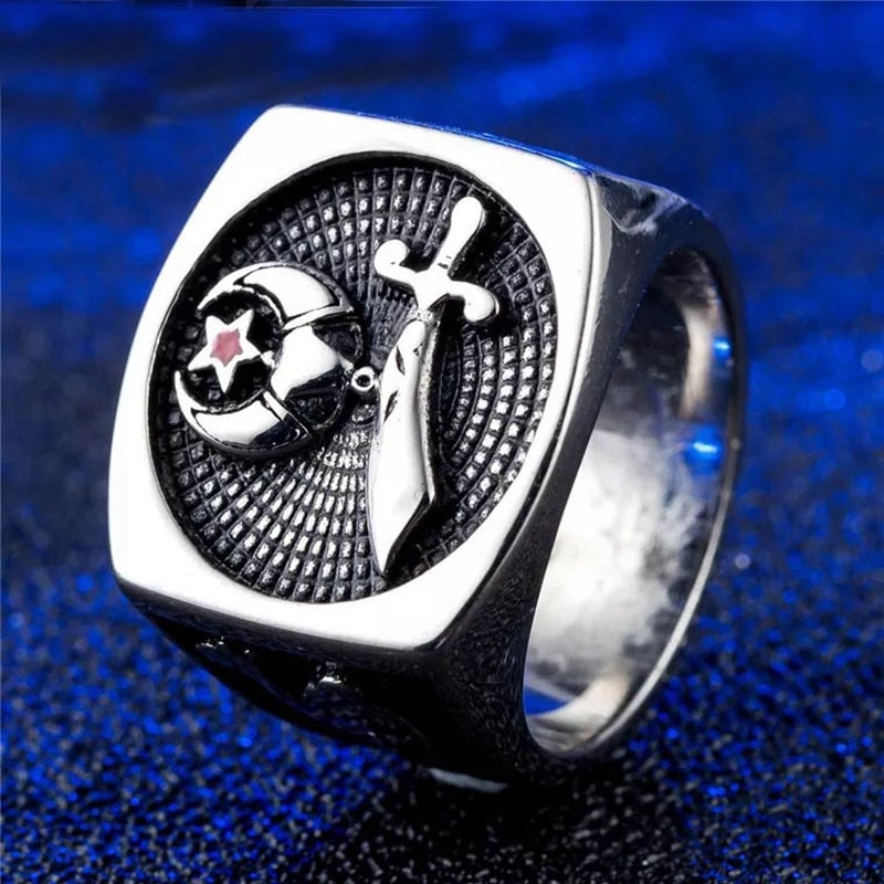 Shriners Stainless Steel Ring