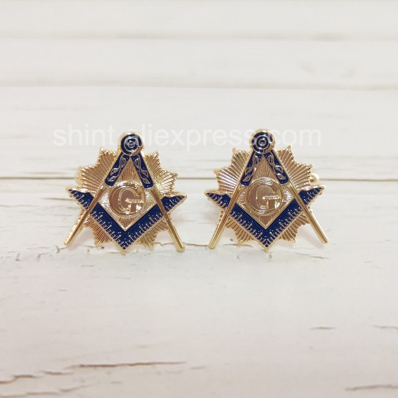 Square and Compasses cufflinks