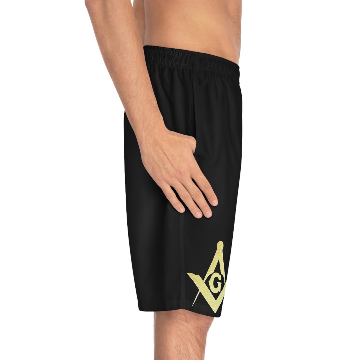 Square and Compass Men's Board Shorts (AOP)